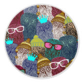 フクロウ セラミックノブ (正面)