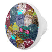 フクロウ セラミックノブ (右)