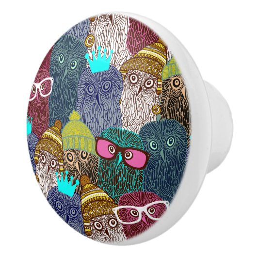 フクロウ セラミックノブ (右)