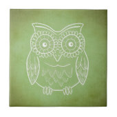 フクロウ タイル (正面)