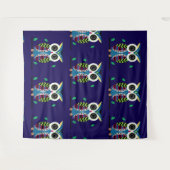 フクロウ タペストリー (正面(横))