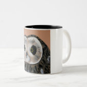 フクロウ ツートーンマグカップ (正面右)