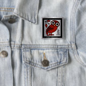 フクロウ・テトラドラクム・コイン「私はアテネ人」 缶バッジ (インサイチュ)