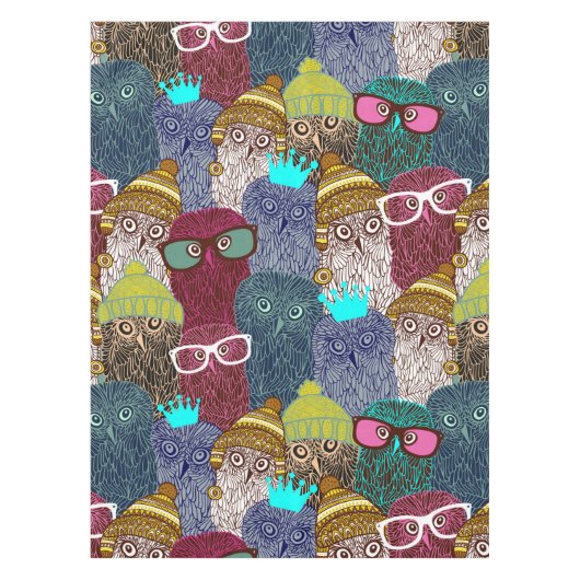 フクロウ テーブルクロス (正面)