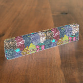 フクロウ デスクネームプレート (側面)