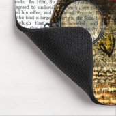 フクロウ（トップハット） 3 マウスパッド (コーナー)