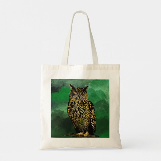 フクロウ トートバッグ (裏面)