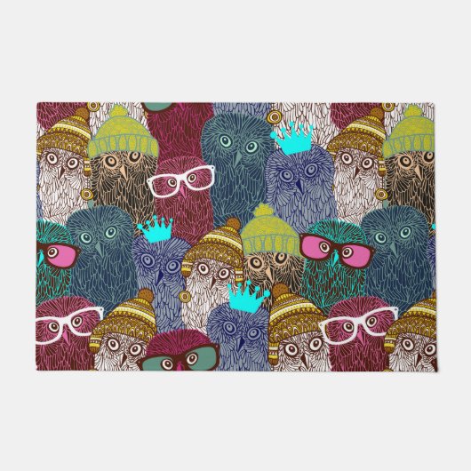 フクロウ ドアマット (正面)