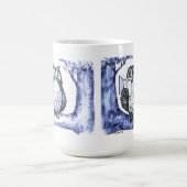 フクロウ・ナイト・ロング コーヒーマグカップ (中央)