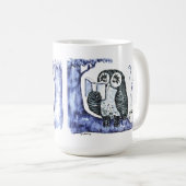 フクロウ・ナイト・ロング コーヒーマグカップ (正面右)