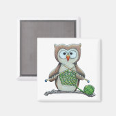 フクロウ・ニット マグネット (正面/裏面)