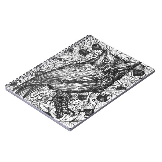 フクロウ ノートブック (左側)