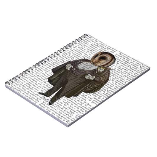 フクロウ ノートブック (左側)