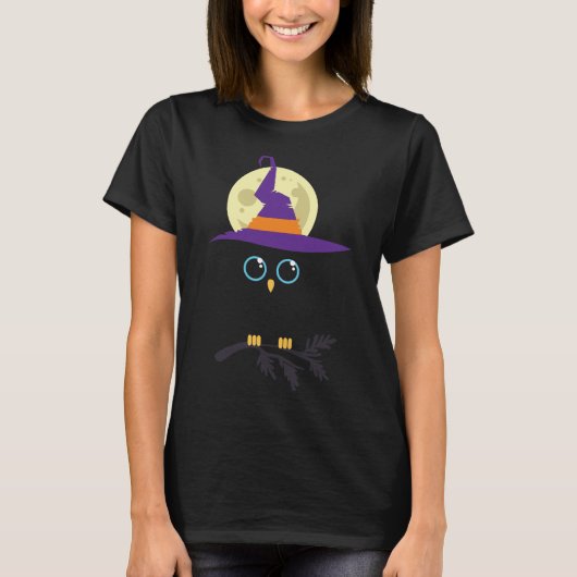フクロウ・ハロウィン Tシャツ (正面)