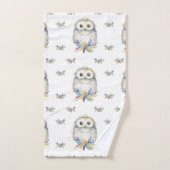 フクロウ バスタオルセット (ハンドタオル)