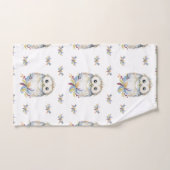 フクロウ バスタオルセット (ハンドタオル)