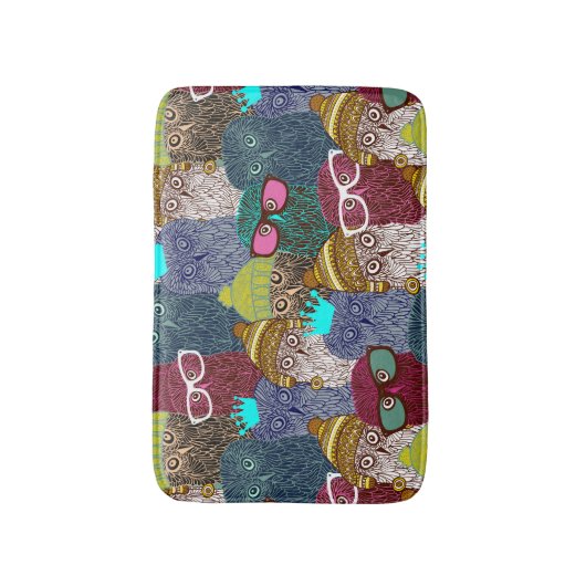 フクロウ バスマット (正面縦)