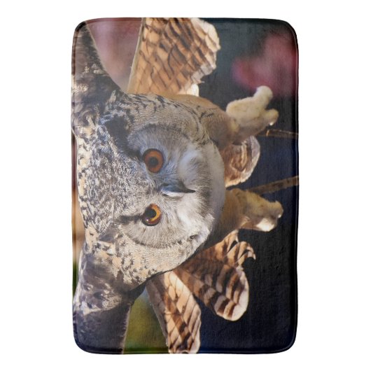 フクロウ バスマット (正面縦)