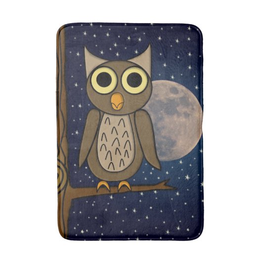 フクロウ バスマット (正面縦)