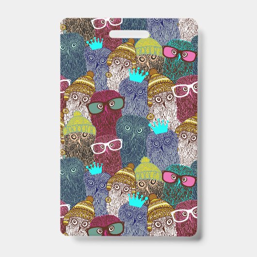 フクロウ バッジ (正面)