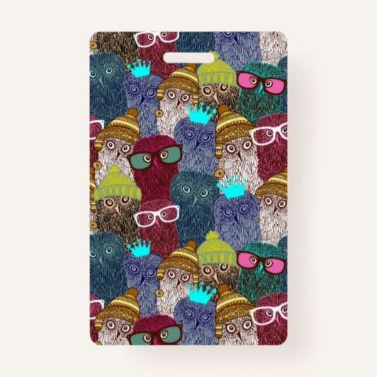 フクロウ バッジ (正面)