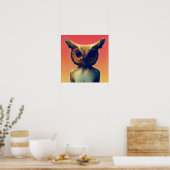 フクロウ・ヒューマノイド ポスター (キッチン)