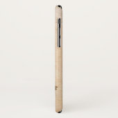 フクロウ , ピンク , セピア モノグラム Case-Mate iPhoneケース (裏面/左)