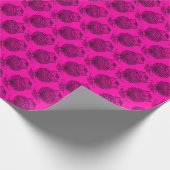 フクロウ（ピンク） – ラッピング紙 ラッピングペーパー (角)