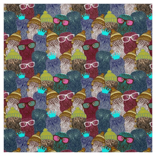 フクロウ ファブリック (見本)