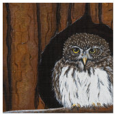 フクロウ ファブリック (クローズアップ)