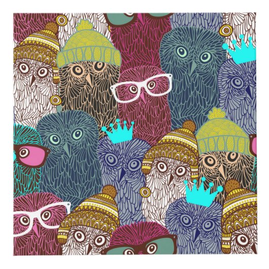 フクロウ フォトキューブ (正面)