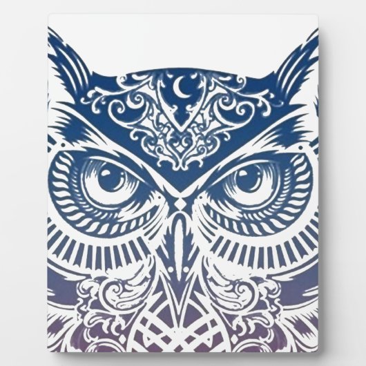 フクロウ フォトプラーク (正面)