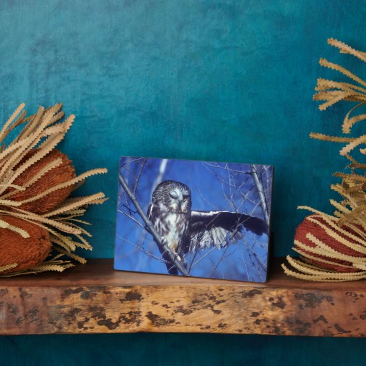 フクロウ フォトプラーク (側面)