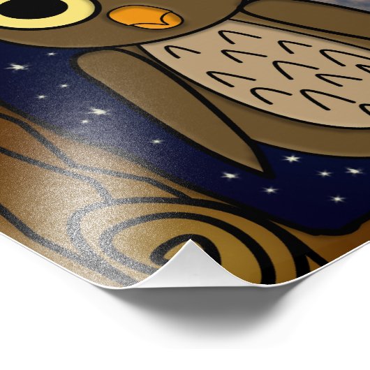 フクロウ フォトプリント            (角)