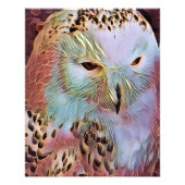 フクロウ フォトプリント            (正面)