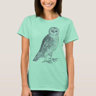 フクロウ/フクロウの騒音のアメリカフクロウまたは斑点を付けられたフク Tシャツ