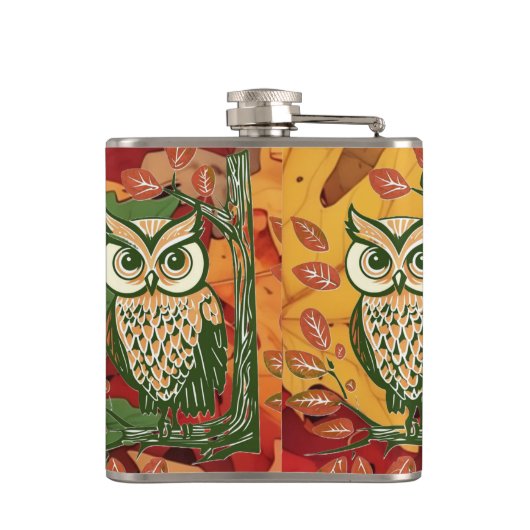 フクロウ フラスク (裏面)