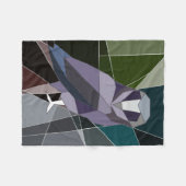 フクロウ フリースブランケット (正面(横))