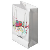 フクロウ，フローラ, 結婚's，誕生日パーティー抱き枕 スモールペーパーバッグ (正面アングル)