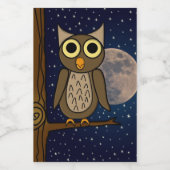 フクロウ フードラベル (シングルラベル)