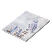 フクロウ&ブック ノートパッド (回転)