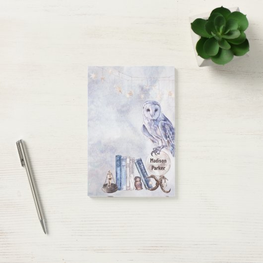 フクロウ&ブック ポストイット (オフィス)