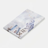 フクロウ&ブック ポストイット (アングル)