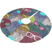 フクロウ ブラッシュドポリエステルツリースカート (アングル)