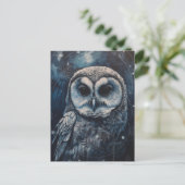 フクロウ・ブルース ポストカード (スタンド正面)