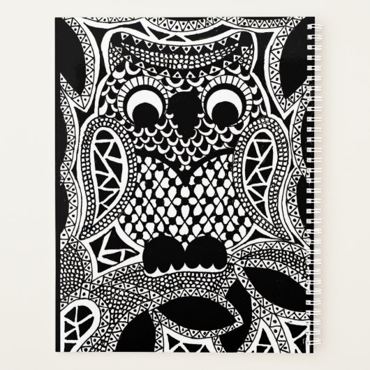 フクロウ プランナー手帳 (裏面)