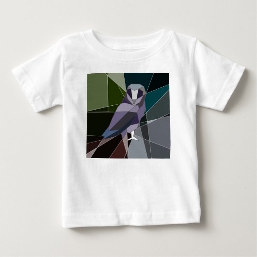 フクロウ ベビーTシャツ (正面)