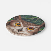 フクロウ ペーパープレート (アングル)