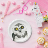 フクロウ ペーパープレート (パーティー)