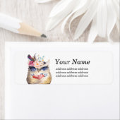 フクロウ、ボヘミアン、ボホフローラ ラベル (インサイチュ)